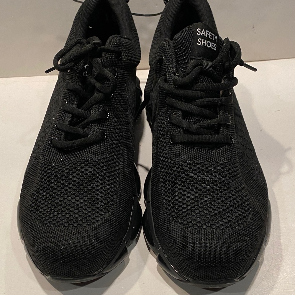 NWOT Steel Toe Black Mesh Work Shoe